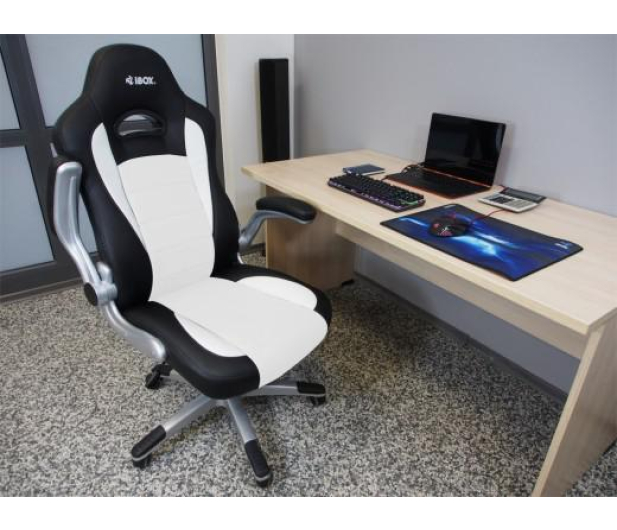 iBOX Fotel gamingowy IBOX Aurora GT2 Gaming czarno-biały gt2w - 1384467 - zdjęcie 2